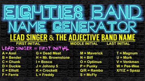 glam rock name generator|Rock Band Name Generator (2024) .